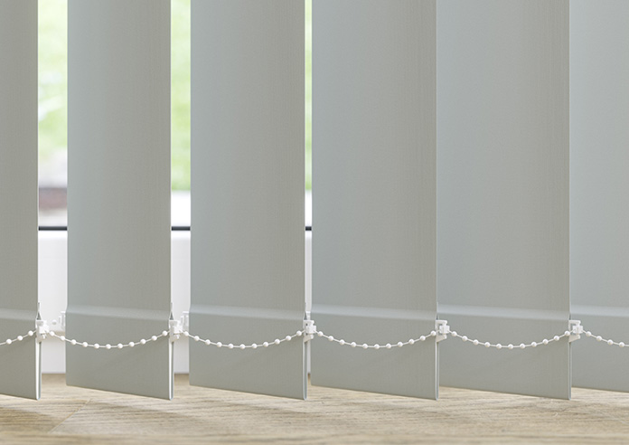 Trinity (FR Blackout), Heron Grey - Vertical Blind - Image 4
